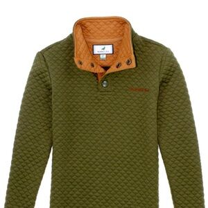 Properly Tied Green Quilted Pullover